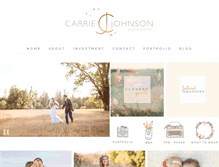 Tablet Screenshot of carrieajohnson.com
